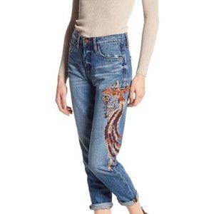 Blank NYC Embroidered Jeans High Rise NWT